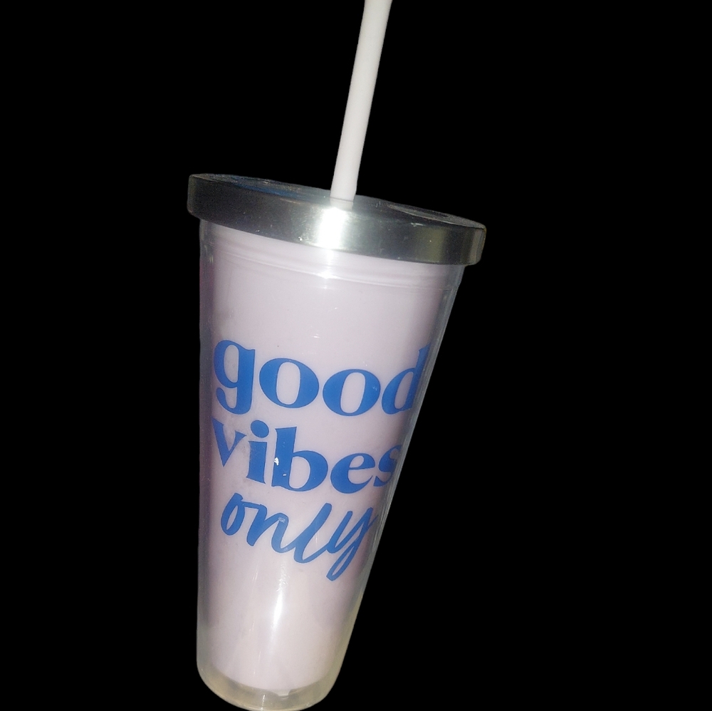 Parker Lane Double Wall Tumbler “Good Vibes Only” 22oz